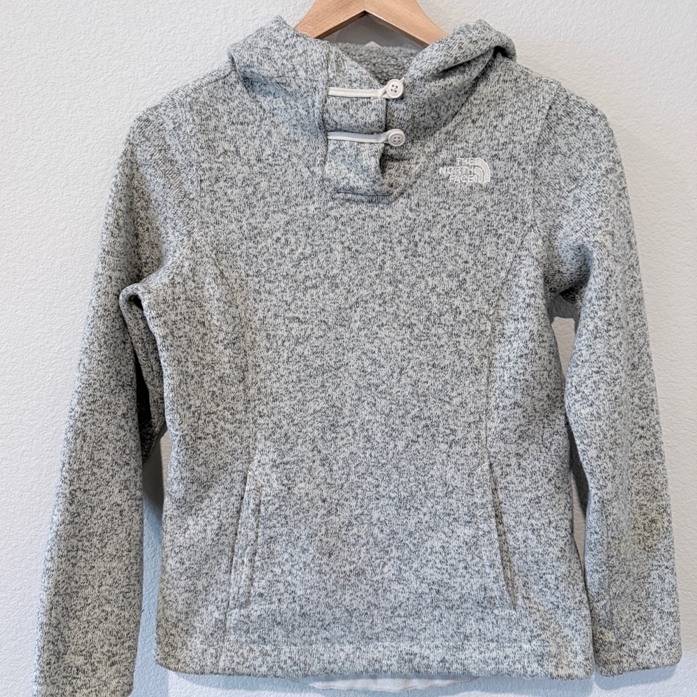 North Face Crescent Hoodie & L.L.Bean Mockneck Girls Large 14/16 Cozy Bundle